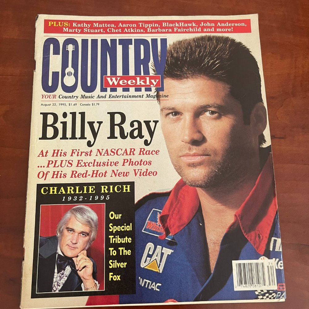 2/$15💙 1995 Country Weekly Magazine, August, EUC!